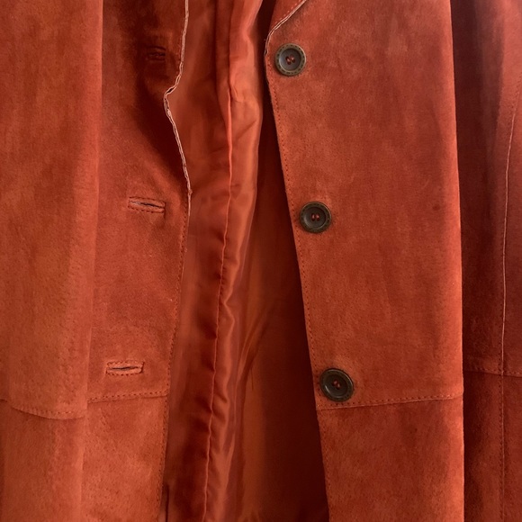 Chico’s Rust Suede Leather Jacket - Picture 2 of 6